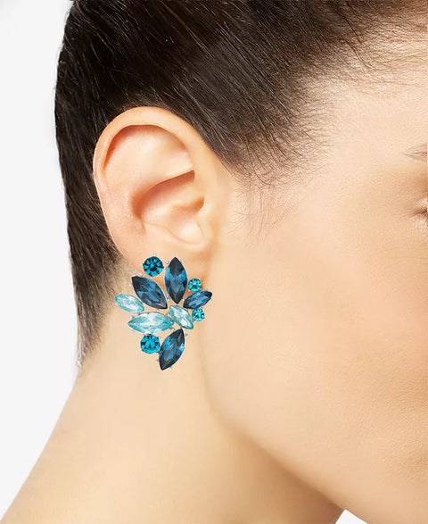 I.N.C. International Concepts Women's Silver Blue Flowers Earring | I.N.C. International Concepts in Lebanon
