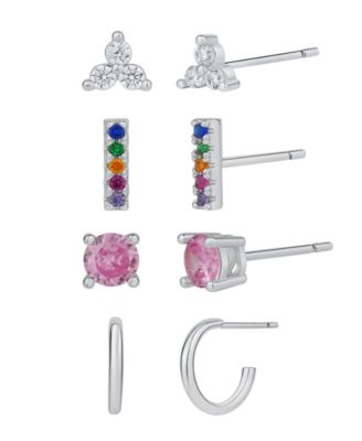 SD Women's Multicolor Set Of 4 Earrings| SD in Lebanon