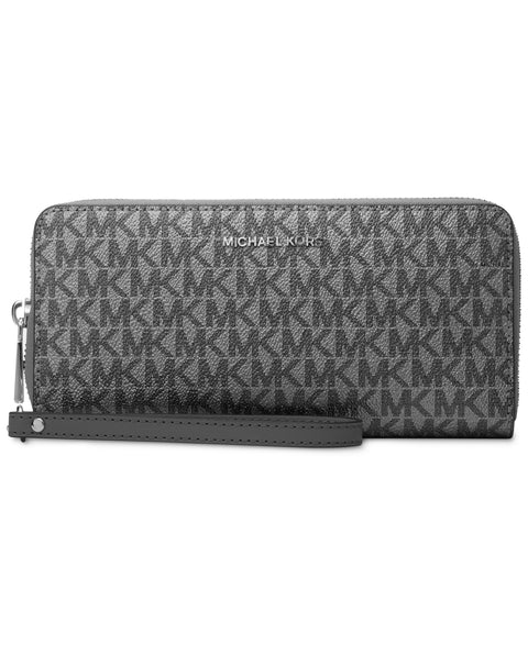 Michael Kors Women's Dark Silver Jet Set Travel Wallet | Michael Kors In Lebanon
