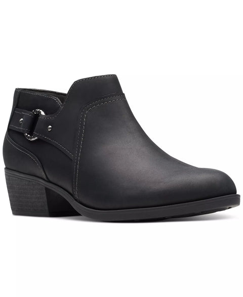 Clarks Women's Black Charleton Grace Taupe Buckle Ankle Boots | Clarks In Lebanon