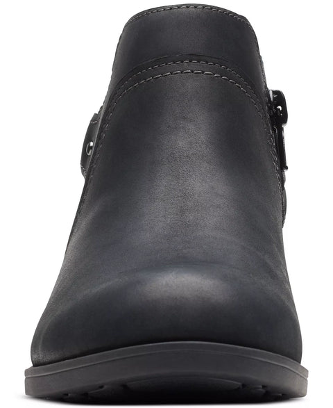 Clarks Women's Black Charleton Grace Taupe Buckle Ankle Boots | Clarks In Lebanon