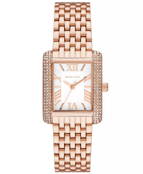 Michael Kors Women's Rose Gold Emery Three-Hand Stainless Steel Watch|Michael Kors In Lebanon