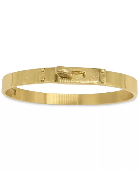 Adornia Women's 14k Gold-Plated Lock Closure Bangle Bracelet |  Adornia in Lebanon