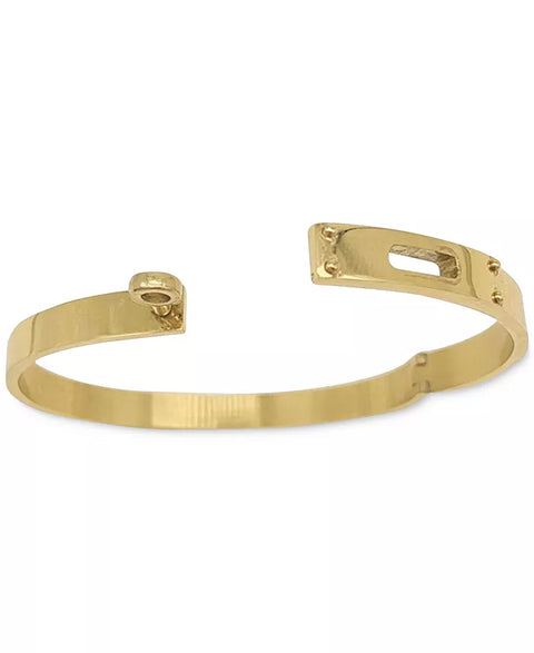 Adornia Women's 14k Gold-Plated Lock Closure Bangle Bracelet |  Adornia in Lebanon