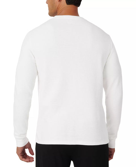Lacoste Men's White Croc Thermal Waffle Blouse | Lacoste In Lebanon