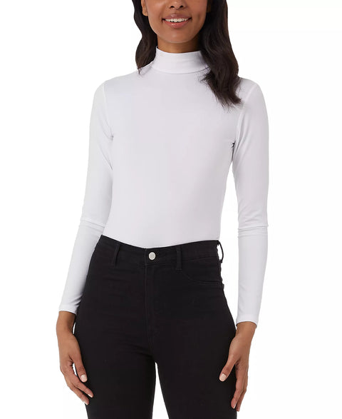 32 Degrees Heat Women's White  Mock-Neck Long-Sleeve Bodysuit  | 32 Degrees Heat in Lebanon