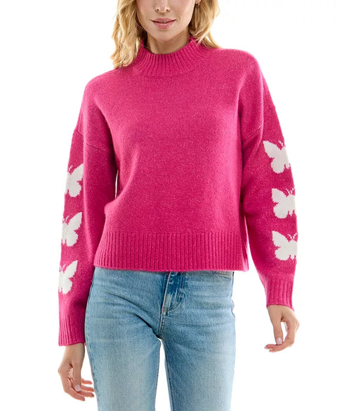 Ultra Flirt Women's Fuchsia Knitted Sweatshirt | Ultra Flirt in Lebanon