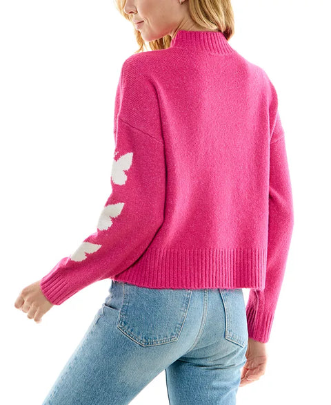 Ultra Flirt Women's Fuchsia Knitted Sweatshirt | Ultra Flirt in Lebanon