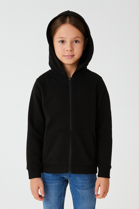 Sinsay Girl's Black Hooded Jacket | Sinsay In Lebanon