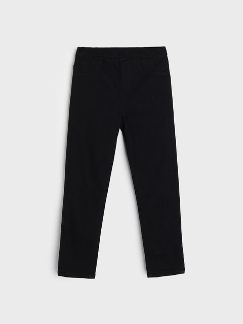 Black pants on a white background