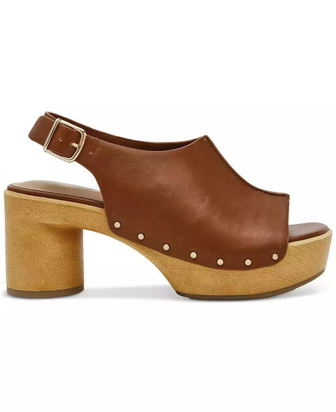 Wild Pair Women's Brown Evelyynn Studded Sandals | Wild Pair In Lebanon