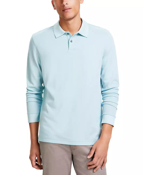 Alfani Men's Cloud Blue Regular-Fit Solid Supima Polo Neck Blouse | Alfani In Lebanon