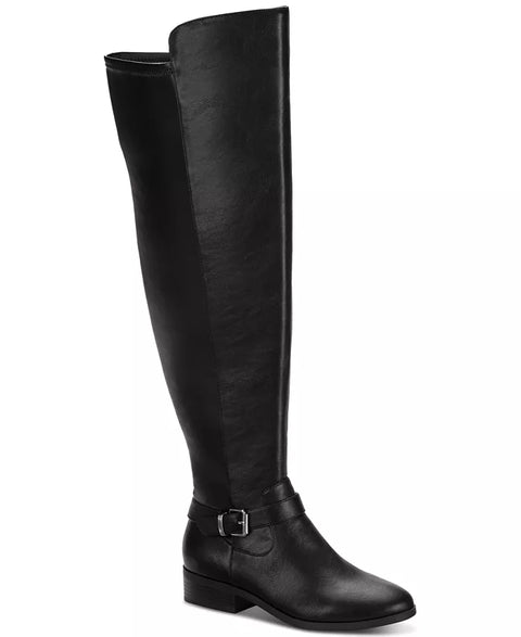 Style&Co Women's Black Charlaa Buckled Over-The-Knee Boots  |Style&Co In Lebanon