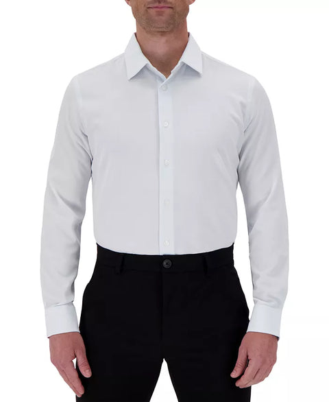 Report Collection Men's White Slim-Fit Circle-Print Shirt |Report Collection In Lebanon