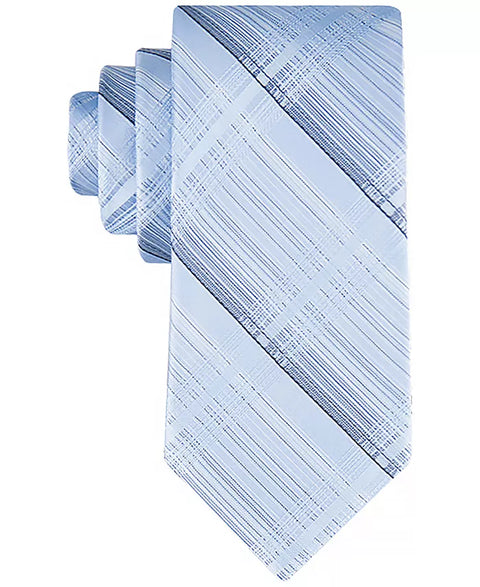 Calvin Klein Men's Blue Ansel Shaded Plaid Tie | Calvin Klein In Lebanon