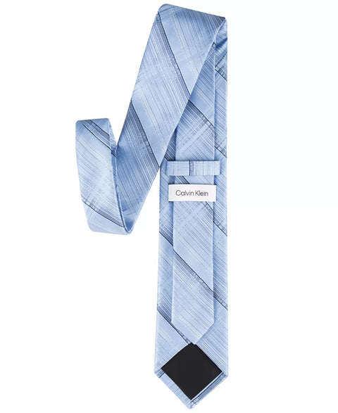 Calvin Klein Men's Blue Ansel Shaded Plaid Tie | Calvin Klein In Lebanon