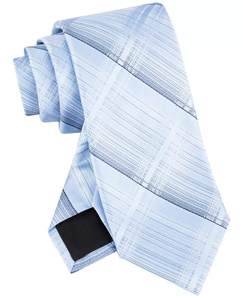 Calvin Klein Men's Blue Ansel Shaded Plaid Tie | Calvin Klein In Lebanon