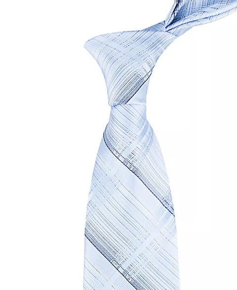 Calvin Klein Men's Blue Ansel Shaded Plaid Tie | Calvin Klein In Lebanon