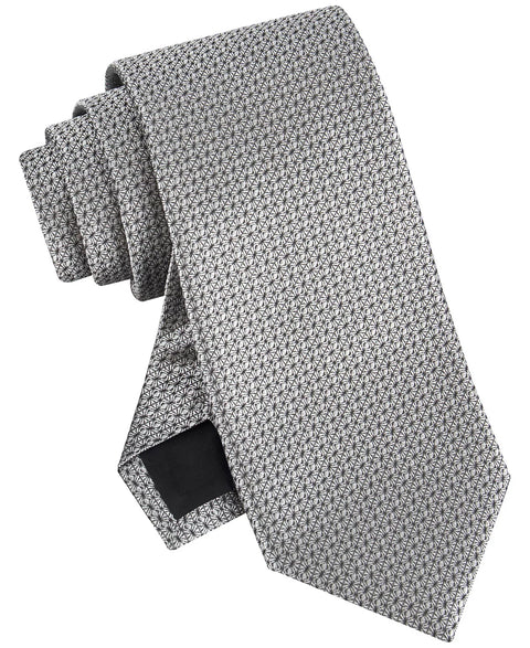 Calvin Klein Men's Charcoal Arlo Dot-Pattern Tie | Calvin Klein In Lebanon