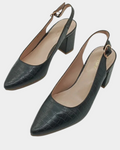 Graceland Women's Black Slingback Heels 1602150
