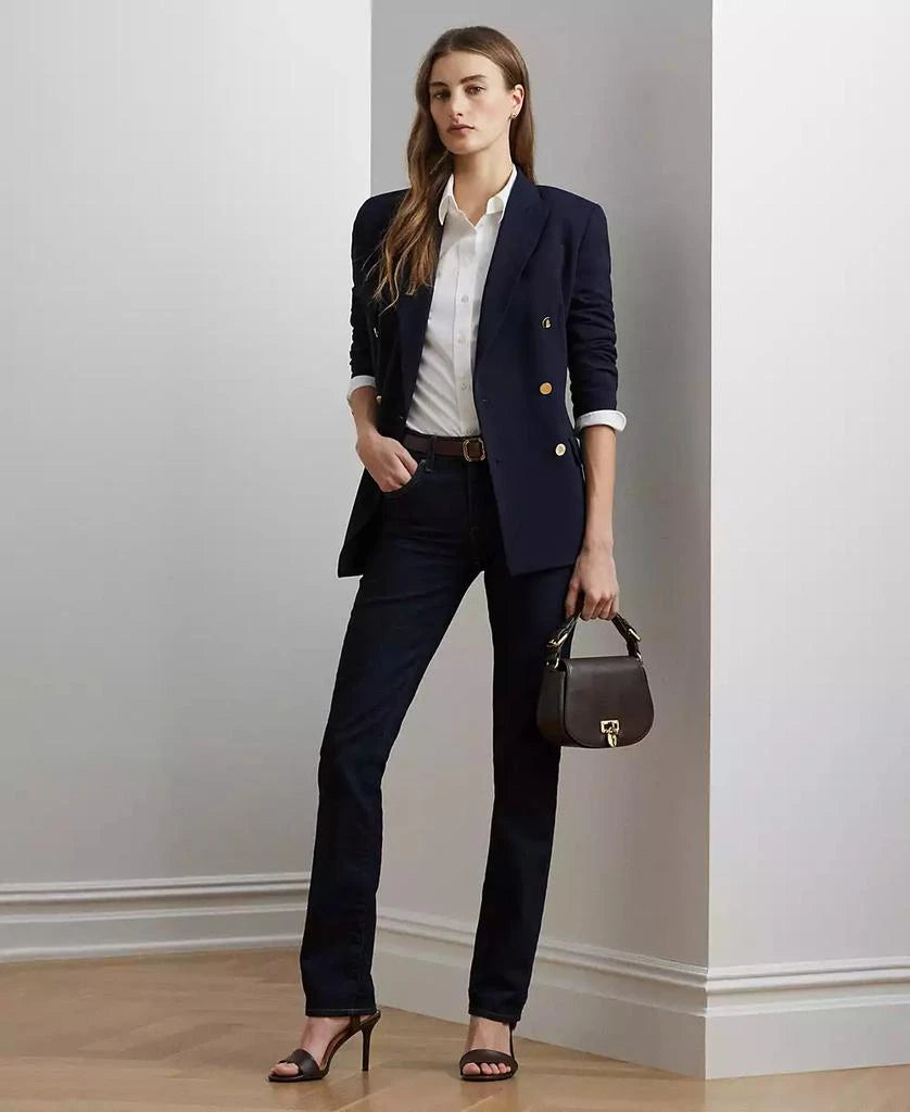 Lauren Ralph Lauren Women's White Non-Iron Straight-Fit Shirt |Lauren Ralph Lauren In Lebanon