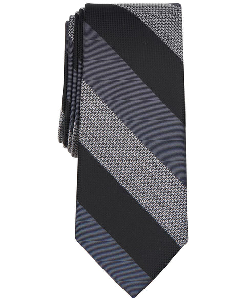 Bar III Men's Black Gaffney Stripe Tie | Bar III In Lebanon
