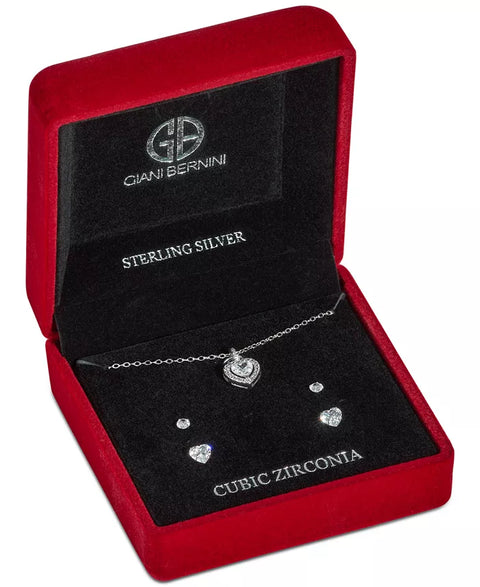 Giani Bernini Women's Silver 3pcs Set Heart Accessories |Giani Bernini In Lebanon