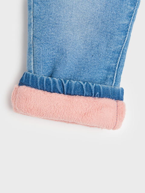 Sinsay Baby Girl's Blue Insulated Jeans | Sinsay In Lebanon