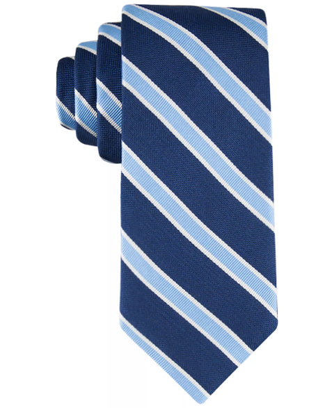 Tommy Hilfiger Men's Navy & Blue Classic Stripe Tie | Tommy Hilfiger In Lebanon
