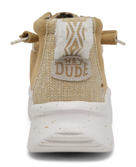Hey Dude Girl's Tan Wendy Peak Hi Suede Casual Moccasin Sneakers | Hey Dude In Lebanon