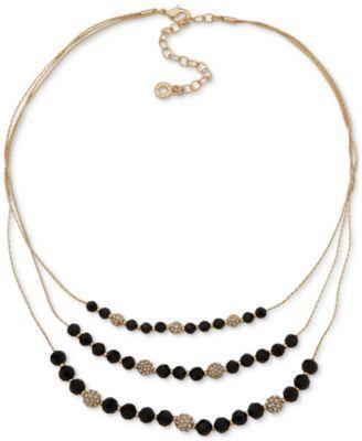 Anne Klein Women's Multicolor 3 Layered Necklace | Anne Klein in Lebanon