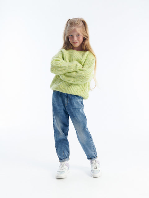 Reserved Girl's Dark Blue Classic Baggy Jeans | Reserved In Lebanon