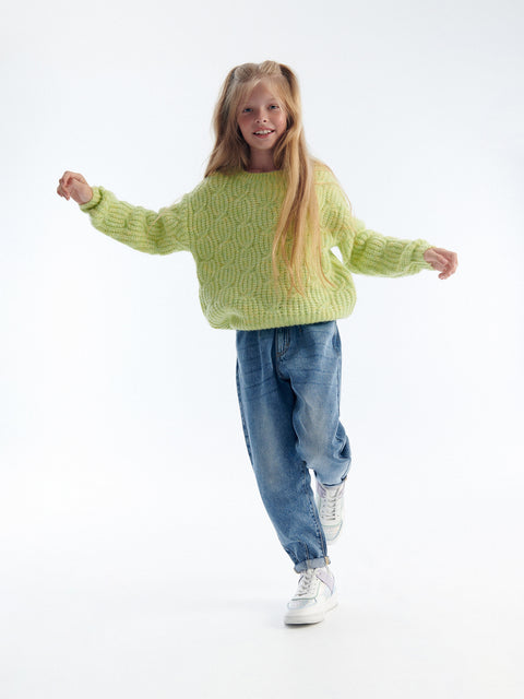 Reserved Girl's Dark Blue Classic Baggy Jeans | Reserved In Lebanon