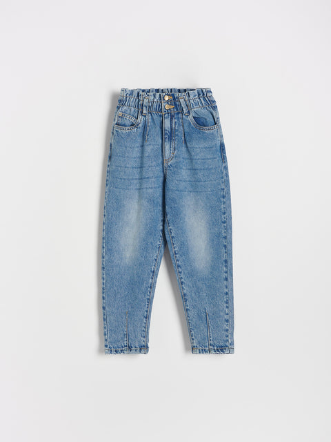 Reserved Girl's Dark Blue Classic Baggy Jeans | Reserved In Lebanon