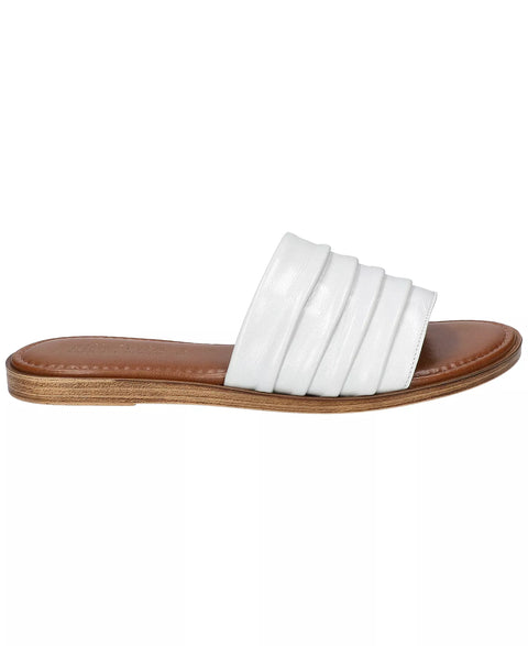 Bella Vita Women's White Italy Rya-Italy Flat Slide Sandals |  Bella Vita in Lebanon
