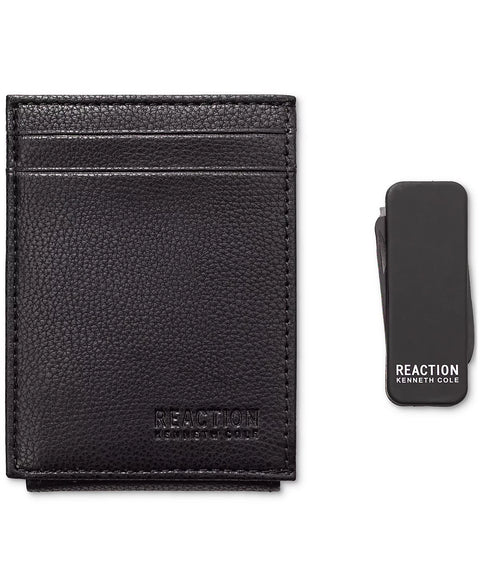 Kenneth Cole Reaction Men's Black Wallet & Money Clip Set | Kenneth Cole Reaction In Lebanon