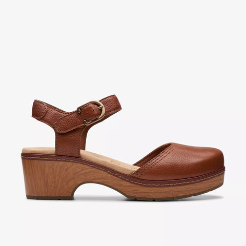 Clarks Women's Brown Paizlee Bay Clog Leather Heel | Clarks In Lebanon