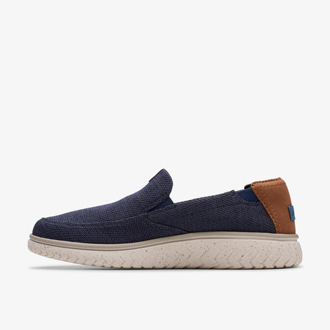 Clarks Men's Navy Combi Relaxlite Step Loafers | Clarks In Lebanon