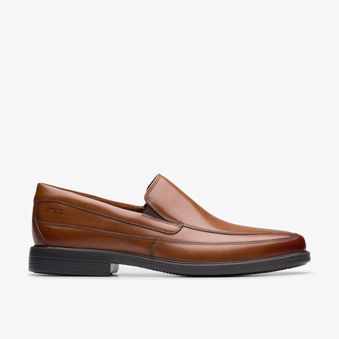 Clarks Men's Dark Tan Leather Cosgrove Free Loafers | Clarks In Lebanon