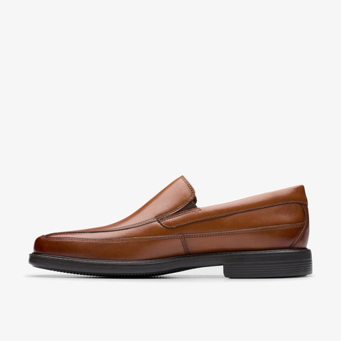 Clarks Men's Dark Tan Leather Cosgrove Free Loafers | Clarks In Lebanon
