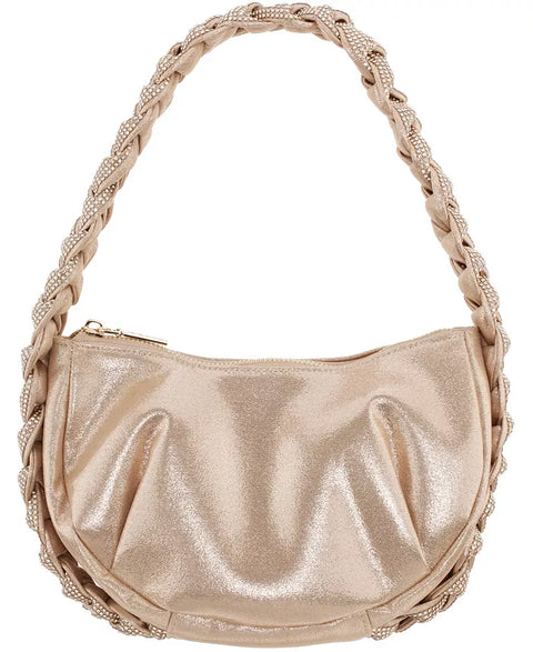 Nina Women's Gold Braided Crystal Hobo Shoulder Bag | Nina In Lebanon