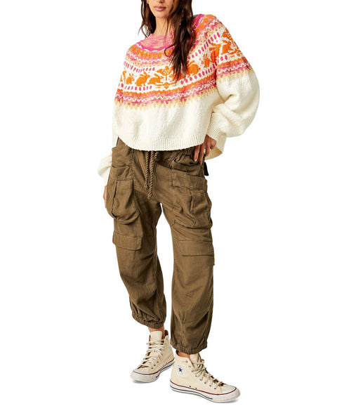 Free People Women's Multicolor Boat Neck Sweater | Free People In Lebanon