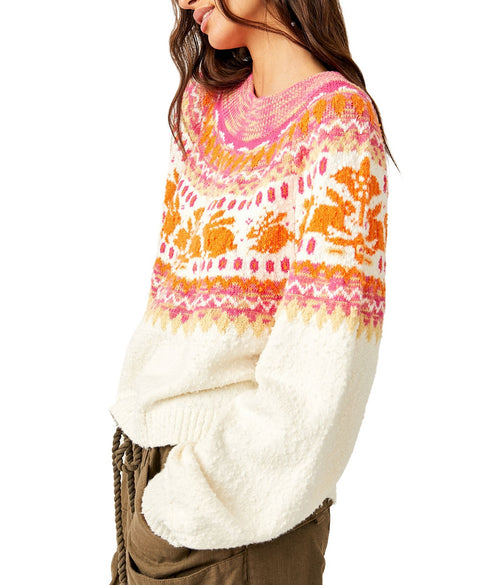 Free People Women's Multicolor Boat Neck Sweater | Free People In Lebanon