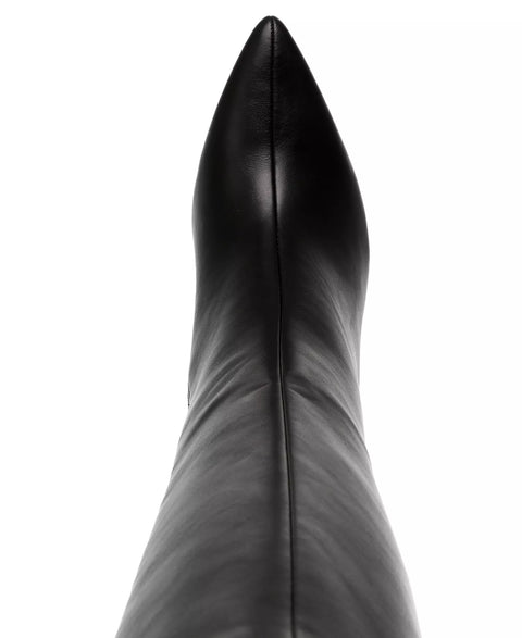 Wild Pair Women's Black Islah Block Heel Knee High Boots | Wild Pair In Lebanon
