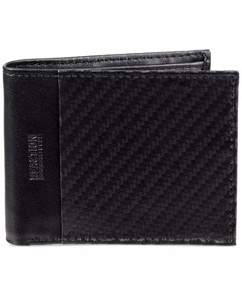 Kenneth Cole Reaction Men's Black Techni Cole Rfid Leather Slimfold Wallet | Kenneth Cole Reaction In Lebanon