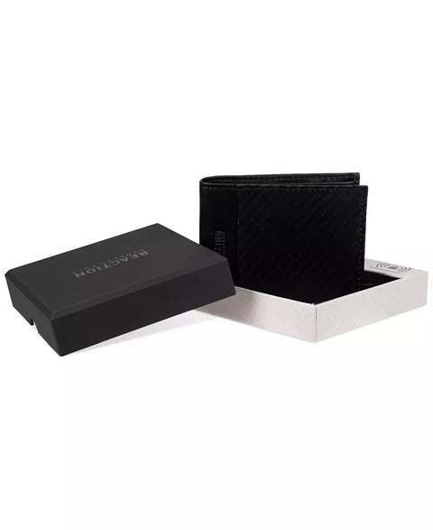 Kenneth Cole Reaction Men's Black Techni Cole Rfid Leather Slimfold Wallet | Kenneth Cole Reaction In Lebanon