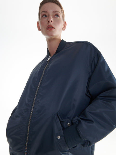 Reserved  Women's Navy Blue Bomber Jacket | Reserved  In Lebanon