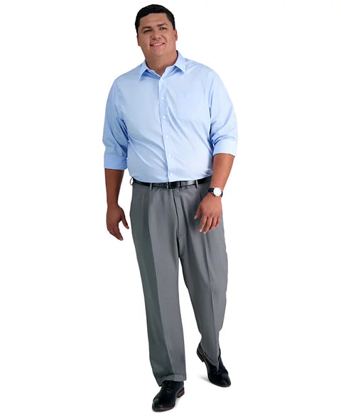 Haggar Men's Gray Big Tall Premium Pant ABF4365