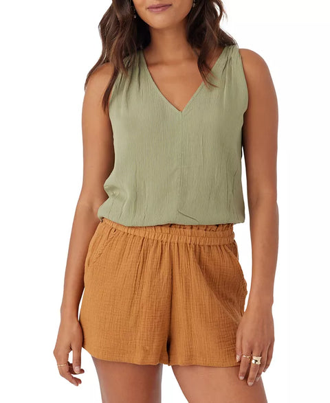ONeill Women's Olive Green Sleeveless Blouse |ONeill In Lebanon