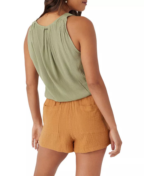 ONeill Women's Olive Green Sleeveless Blouse |ONeill In Lebanon